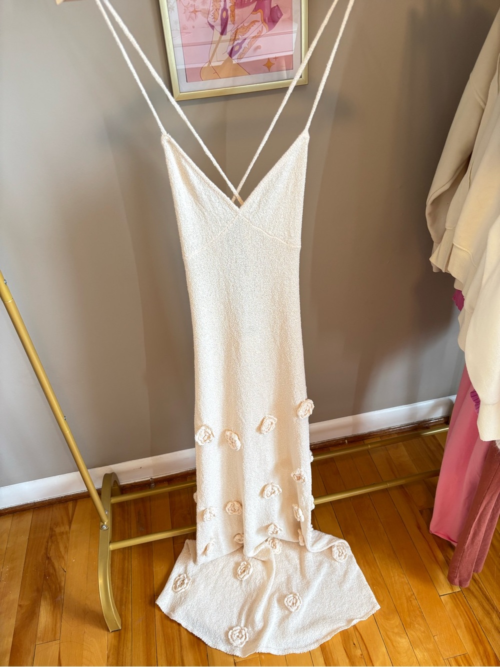 BNWT crochet floral maxi Meshki dress - Picture 5 of 9